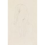 Gustav Klimt, Vorgebeugt stehender Rückenakt