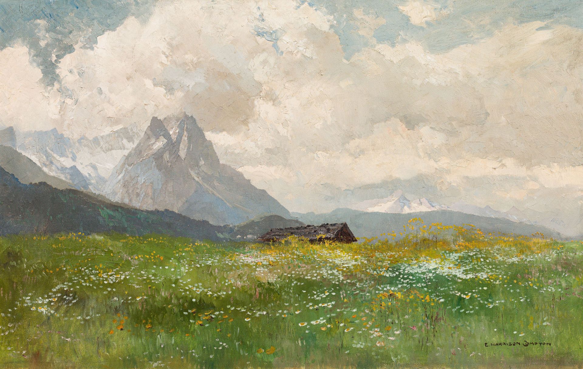 Edward Harrison Compton, Waxenstein im Wettersteingebirge