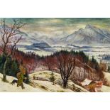 Albert Birkle, Salzburger Berge im Winter