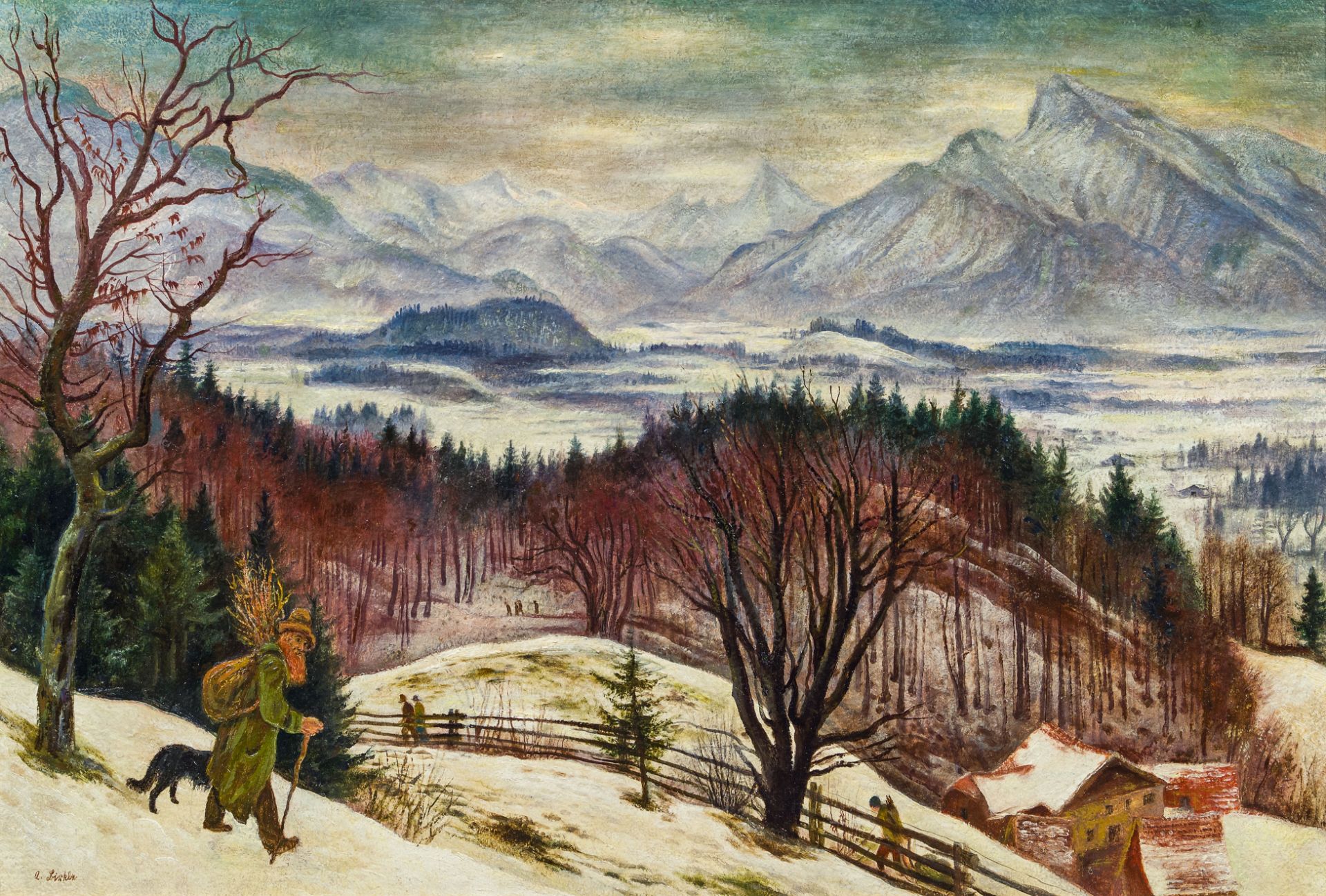 Albert Birkle, Salzburger Berge im Winter
