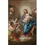 Ludovico Mazzanti Madonna mit Kind von Engeln umgeben