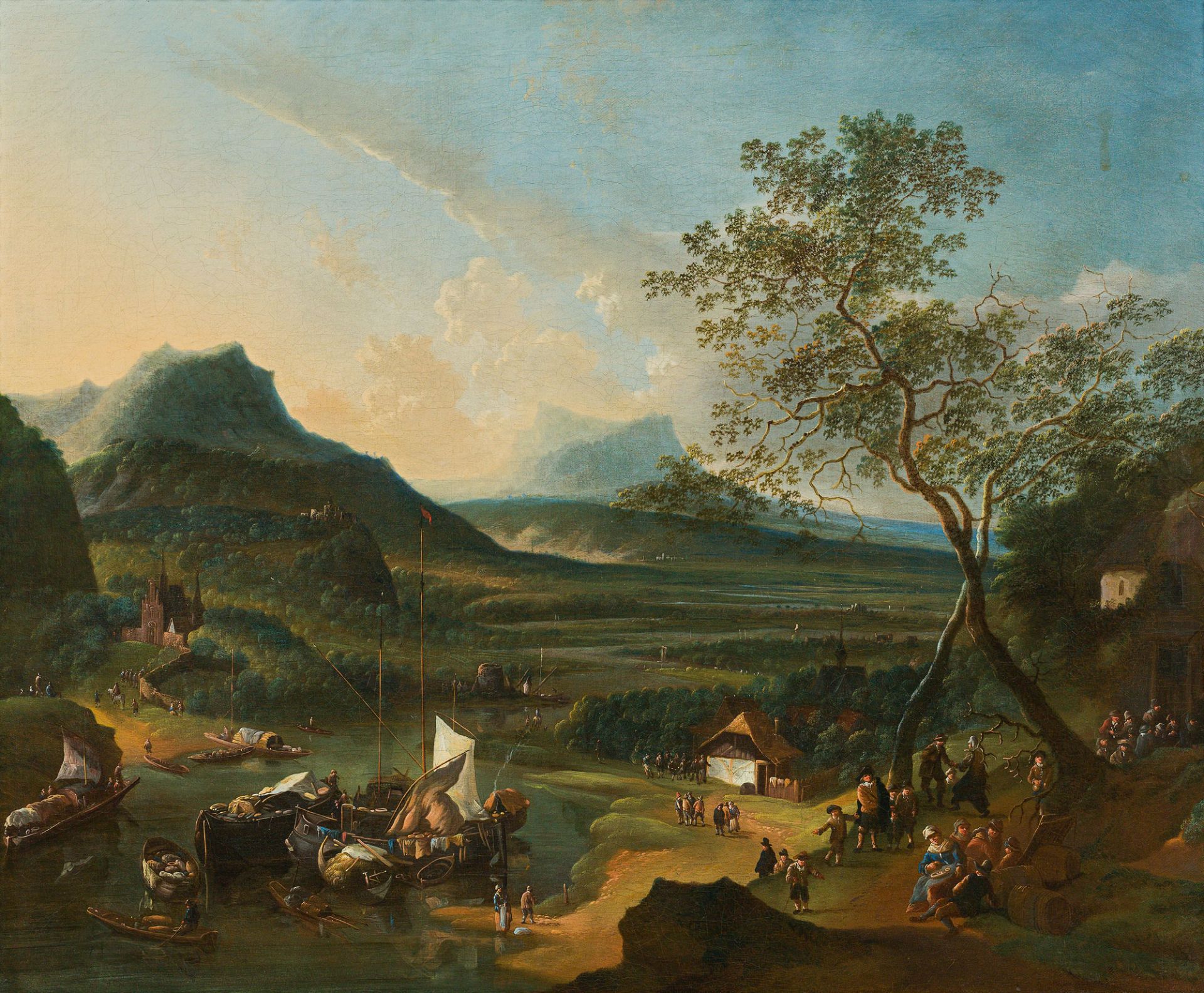 Robert GriffierRiver landscape (probably on the Rhine or the Mosel)oil on canvas45.5 x 54 cmsigned