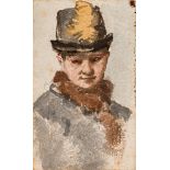 A. X. K. Ritter v. PettenkofenBrustbild einer Dame mit Pelzkragen und Hut