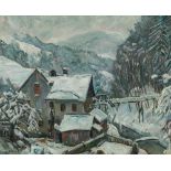 Ernst HuberWinterlandschaft mit Mühle