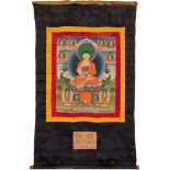 Thangka mit Buddha Shakyamuni