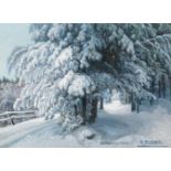 Karl Flieher, Wintermotiv bei Mariazell