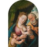 Italienischer Künstler, Die Heilige Familie mit dem Johannesknaben