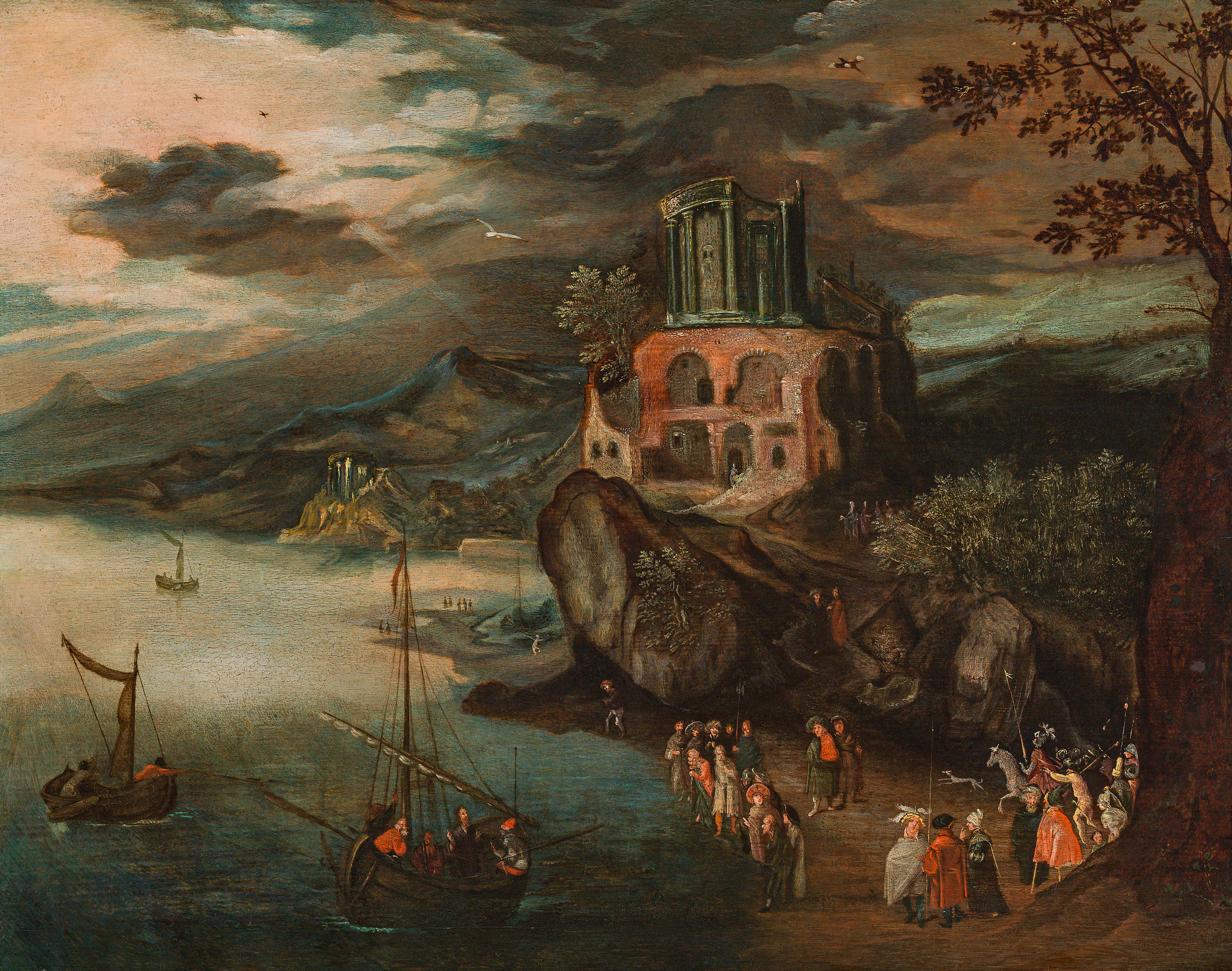 Circle of Jan Brueghel t. E. Temple of Sibyl