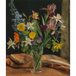 Hans Frank, Blumenstrauß in Glasvase