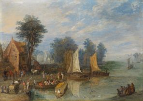 Josef van BredaelSailing boats at the pierc. 1700/10oil on copper23.7 x 33.9 cmApocryphal