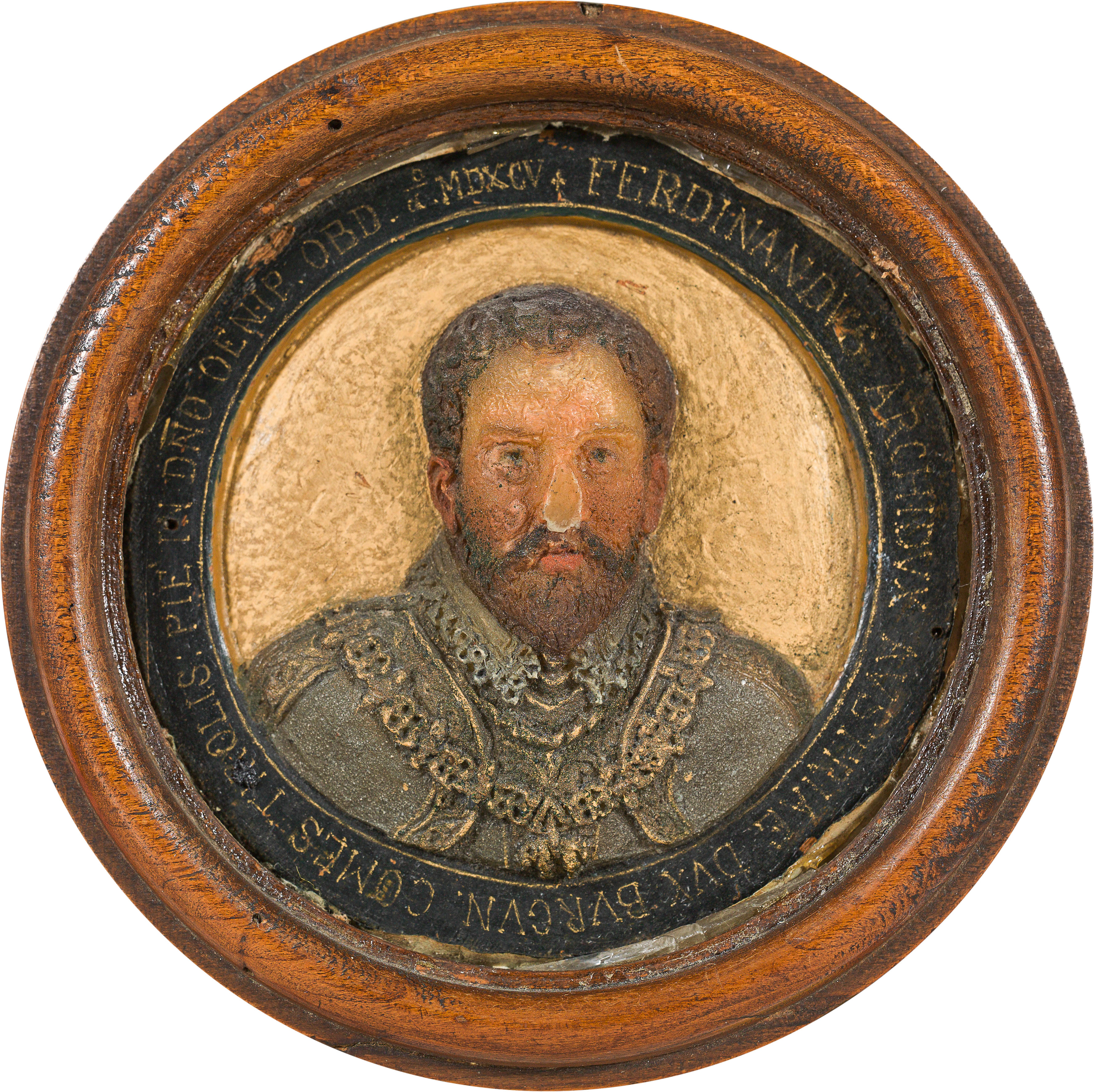 Anonymous Artist c. 1600Archduke Ferdinand II. of Tyrol (1529-1595)Relief, wax bossing9.5 x 9.5