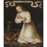 Antwerpener Meister, Kniendes Jesuskind umgeben von Passionswerkzeugen