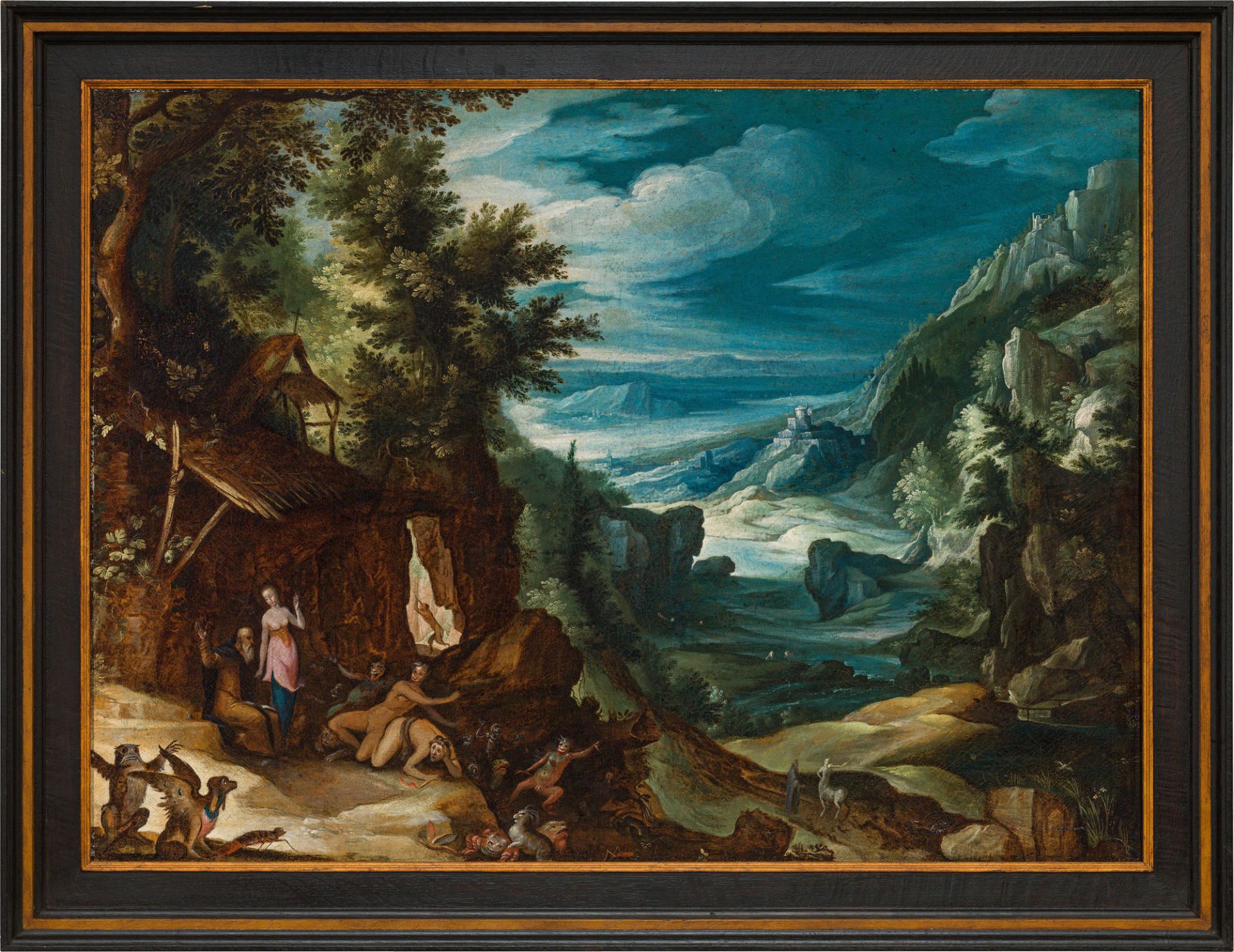 Paul BrilLandscape with the Temptation of Saint Antoniusoil on canvas79 x 108 cmprivate property, - Image 2 of 2