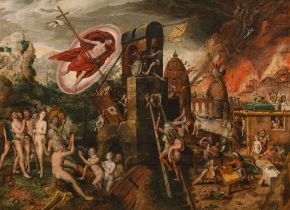 Follower of Hieronymus Bosch, Limbus – Christ's descent into the underworld16th centuryoil on panel,