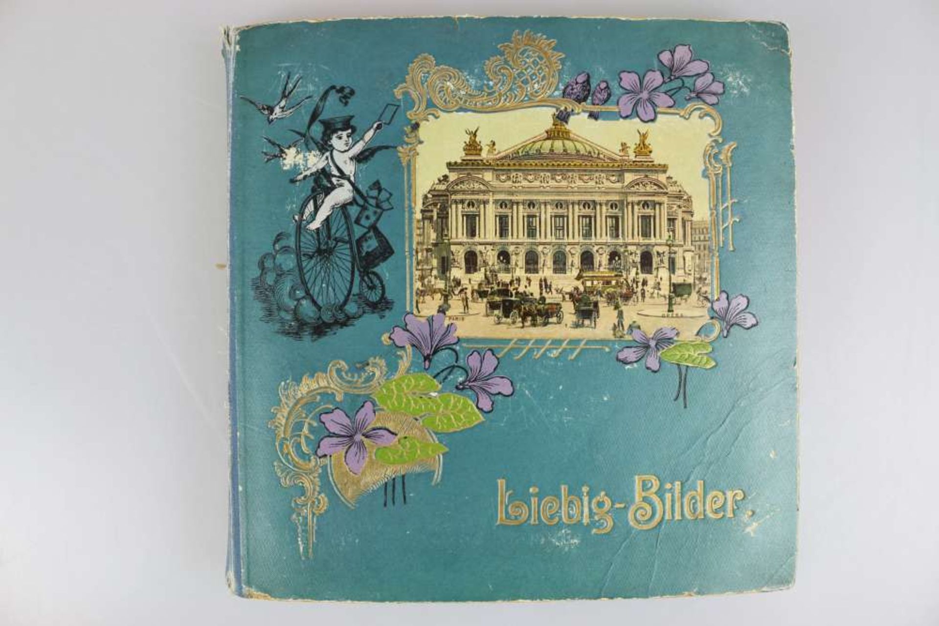 Liebig-Bilder-Album mit 323 chromolithogr. Sammelbildern, um 1900.