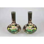 Paar Cloisonné Vasen, wohl Japan, 20. Jh.