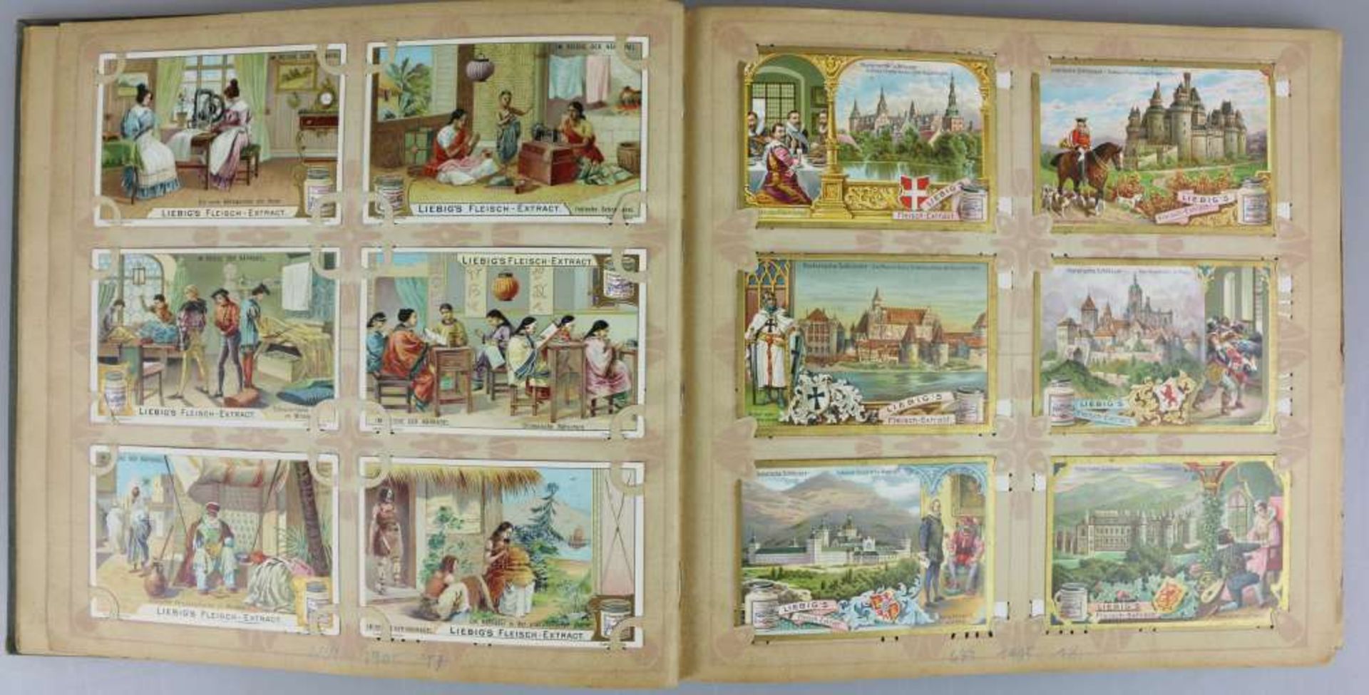 Liebig-Bilder-Album mit 240 chromolithogr. Sammelbildern, um 1900. - Bild 4 aus 4