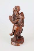 Holzfigur Guan Yu, China, 20. Jh.