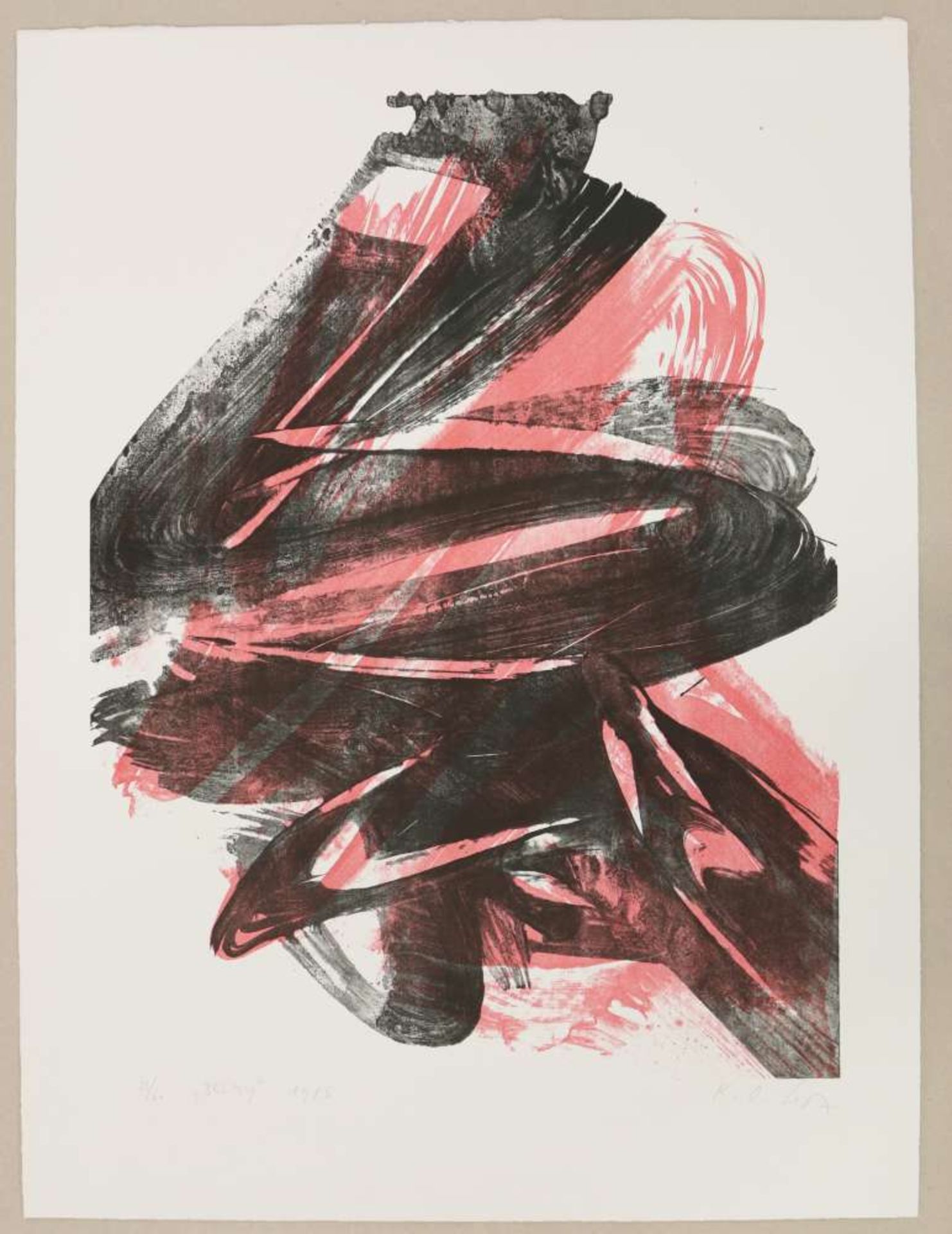 Karl Otto GÖTZ (1914-2017), Farblithographie, ''Belmy'', 1986, Expl. 33/60.