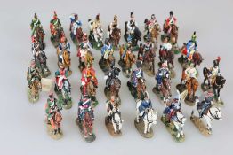 Napoleonische Kriege, Konvolut von 30 historischen Reiterfiguren, Hersteller: DelPrado.