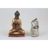 Zwei Skulpturen, Südostasien, 1. H. 20. Jh., Ganesha und Buddha Amoghasiddh.