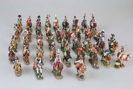 Napoleonische Kriege, Konvolut von 40 historischen Reiterfiguren, Hersteller: DelPrado.