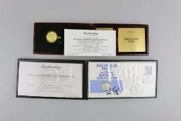 Goldmedaille Salvadore Dali, zu Ehren Konrad Adenauer, Auflage 2000 Exemplare. Dabei Silber Medaille