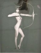 Karl LAGERFELD (1938-2019), Foto für Pirelli Calendrier, Daria Werbowy ''Artemis'', verso bez., 37 x