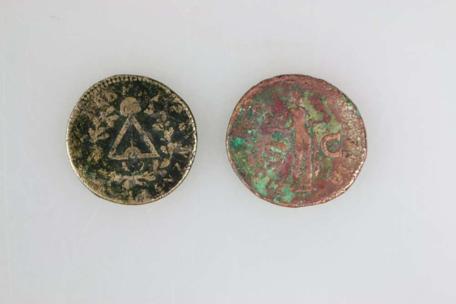 2 Antike Münzen. - Bild 2 aus 2