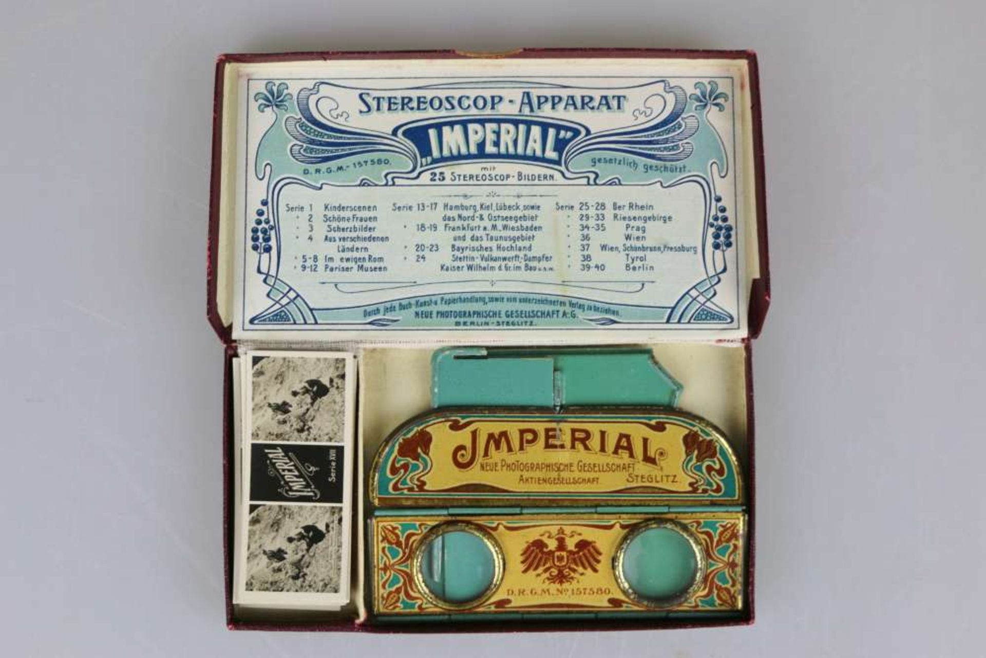 Stereoscop-Apparat ''Imperial'' um 1900.