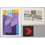 Drei Blatt: Pol Bury (1922-2005), Multiple; Raoul Ubac (1910-1985), Lithographie; Valerio ADAMI (193