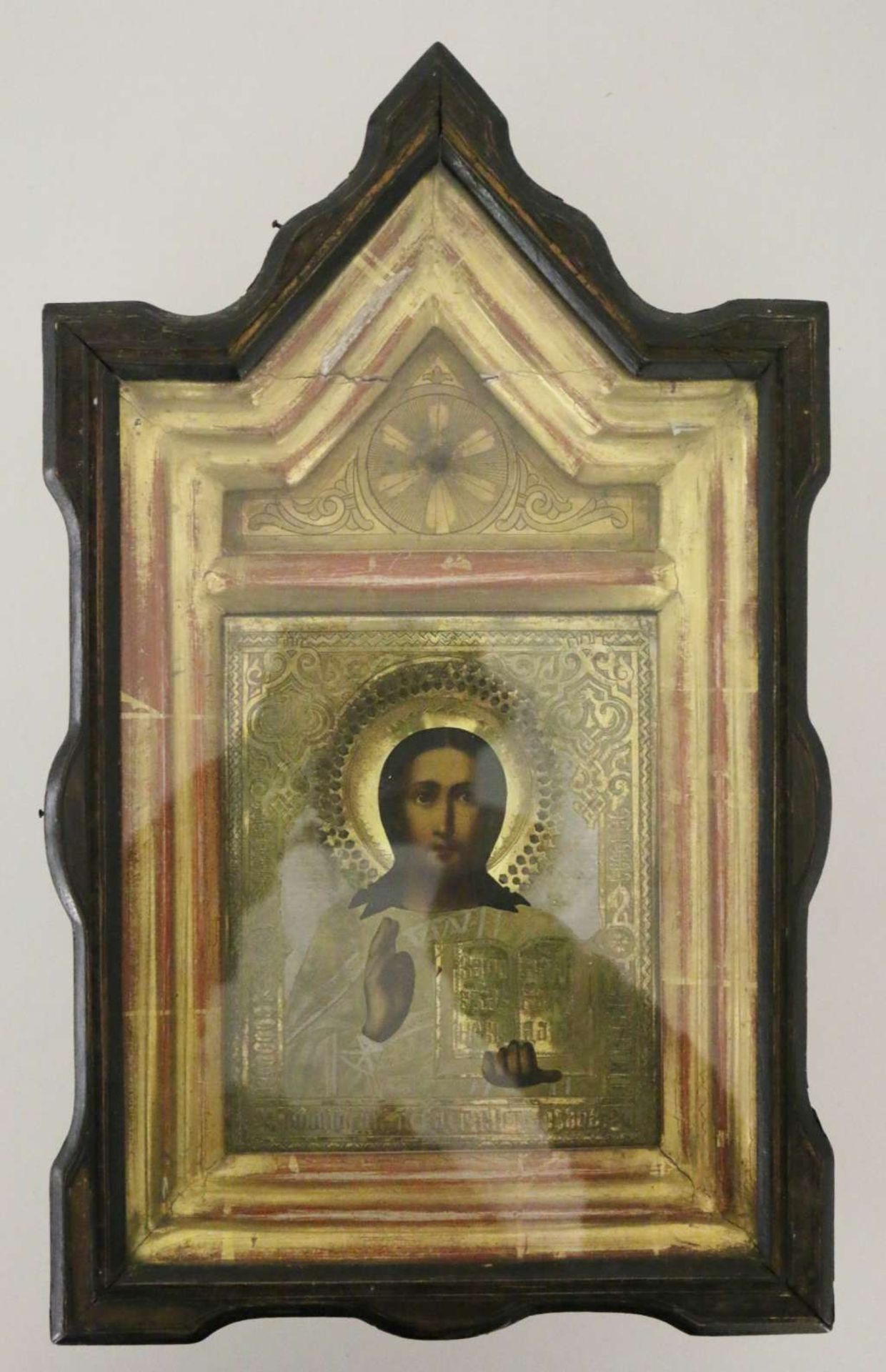 Christus Pantokrator im Schaukasten - Bild 2 aus 3