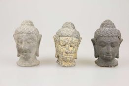 3 Buddha-Köpfe