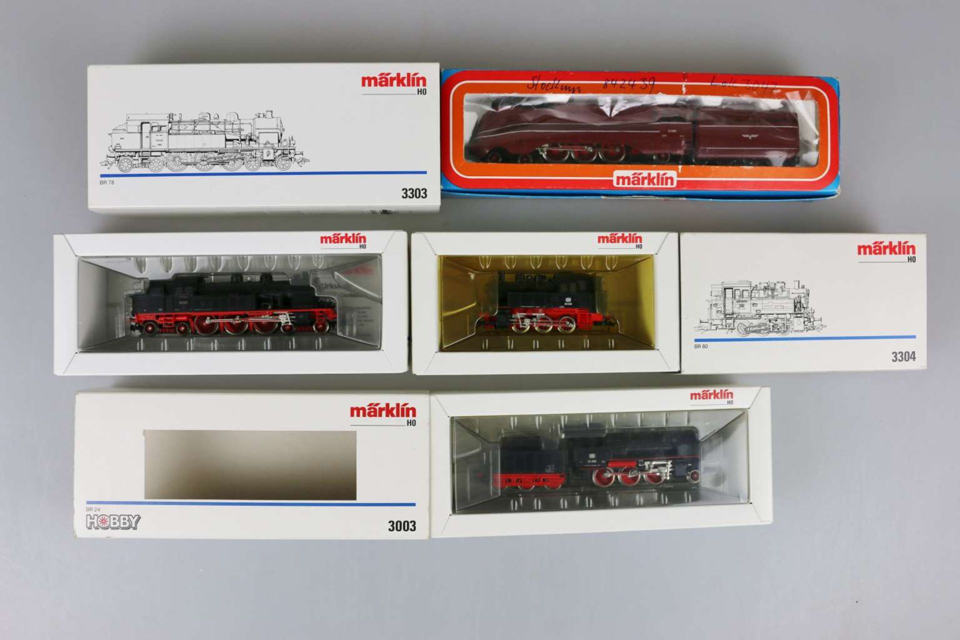 Märklin H0, 4 Dampflokomotiven