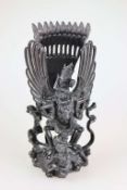 Holzfigur "Vishnu auf Garuda"