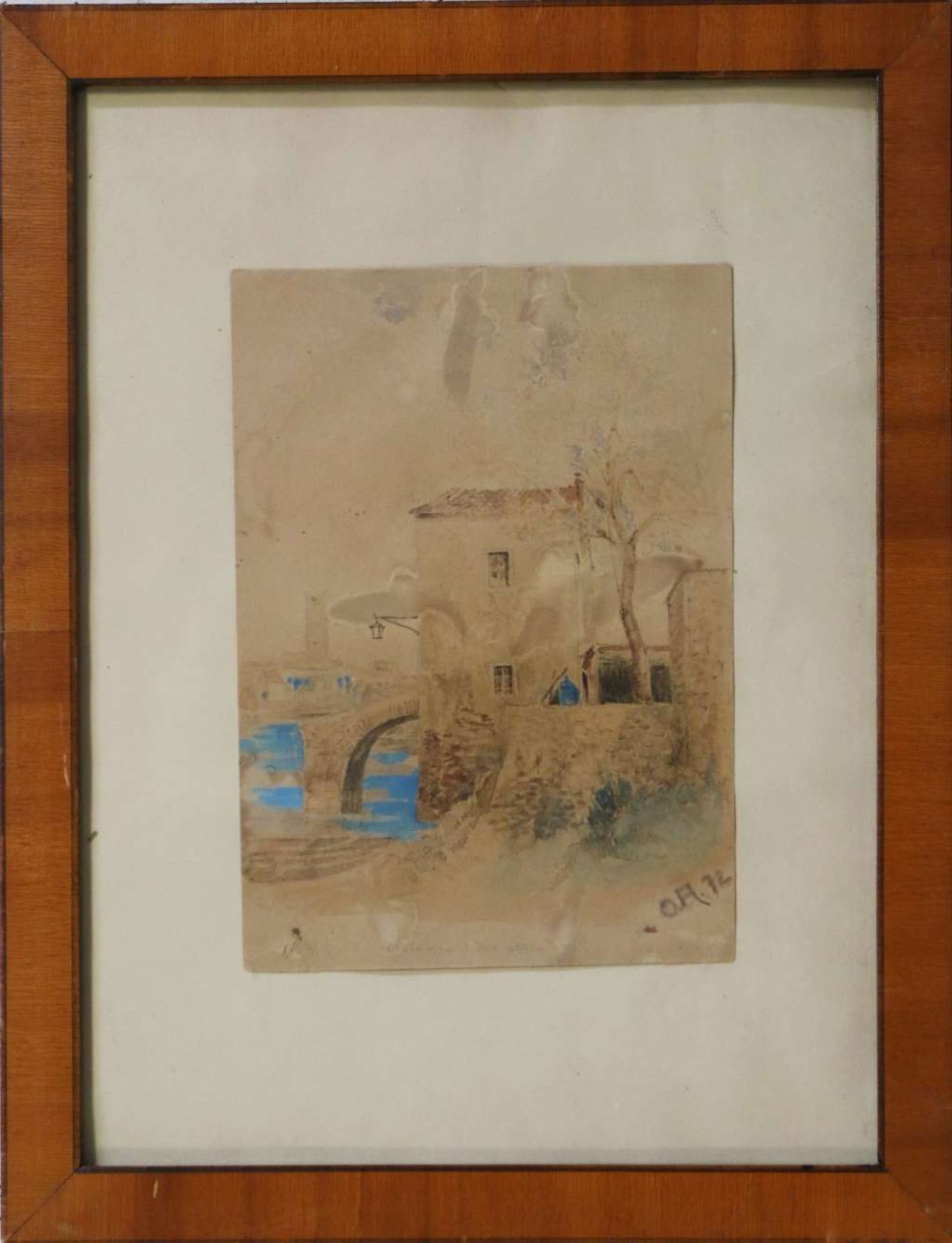 Achenbach Aquarell - Image 2 of 3