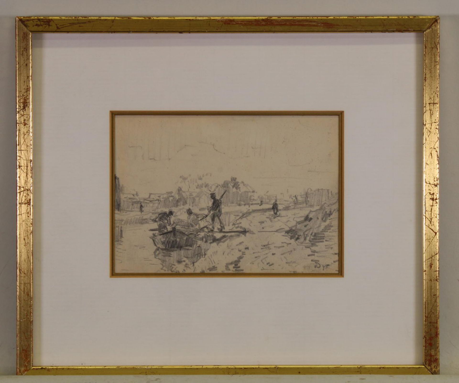 Dongen, Kees van (1877 Delfshaven - 1968 Monte Carlo), wohl, "An einem niederländischen Kanal", Bl - Bild 2 aus 3
