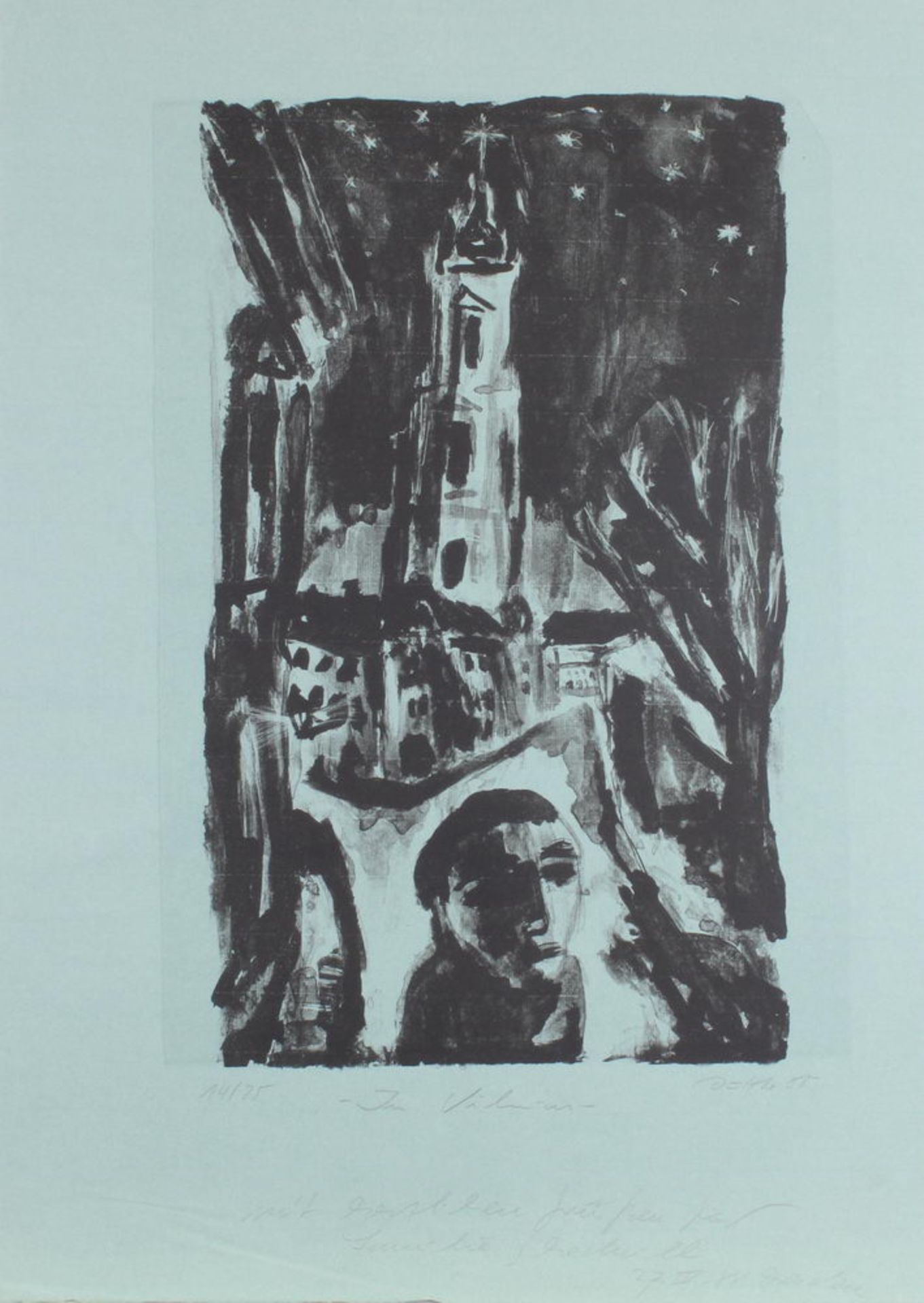 Duttke, Ulrich (geb. 1956 Crumbach/Sachsen), Konvolut mit 6 Lithografien, "Motive aus Litauen", ver - Image 2 of 6