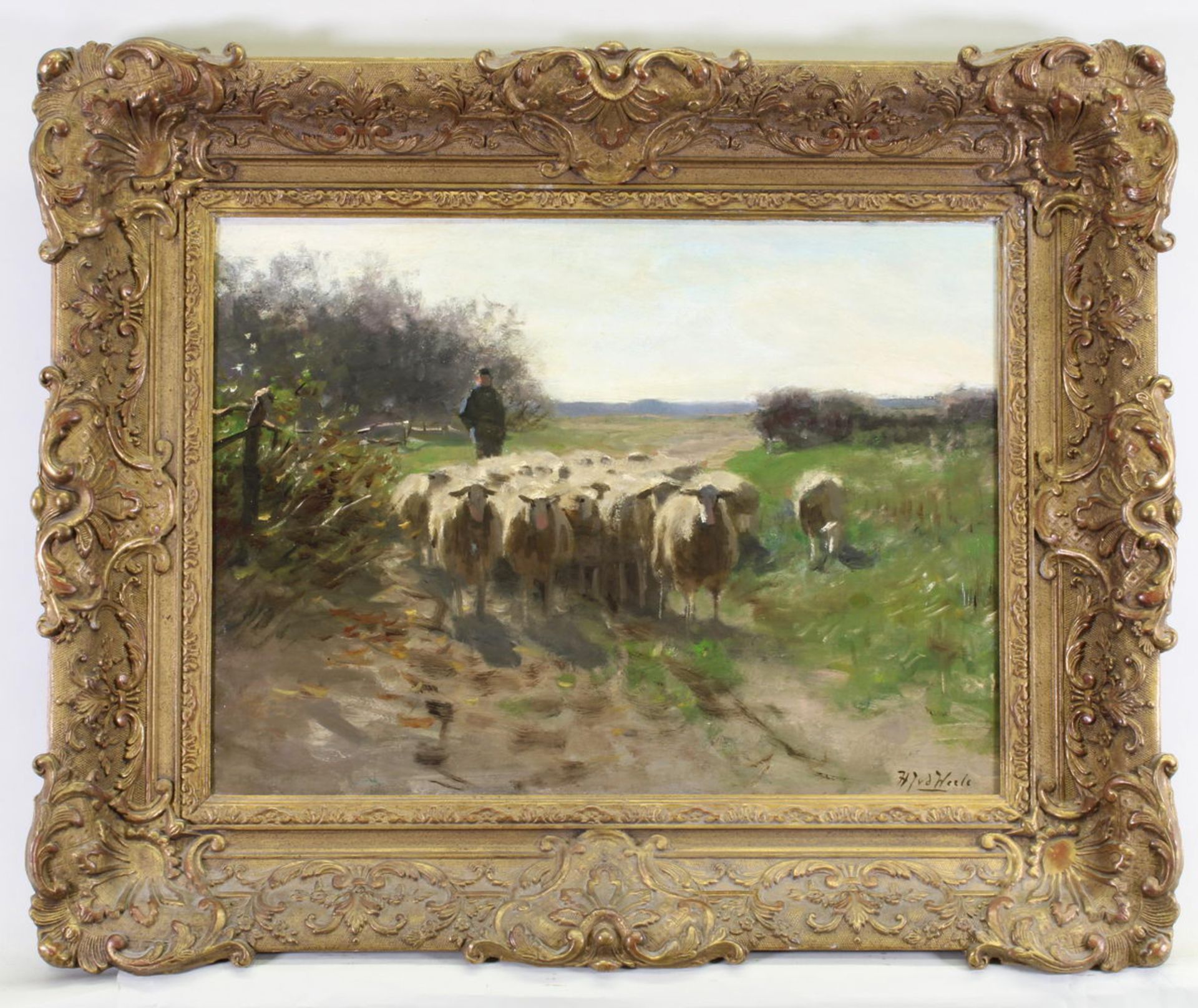 Weele, Hermann Johannes von der (1852 Middelburg - 1930 Den Haag, niederländischer Maler, vor alle - Image 2 of 4