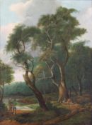 Abels, Jakobus Theodorus (1803 Amsterdam - 1866 Abcoude, Landschaftsmaler), "Auf der Jagd", Öl auf