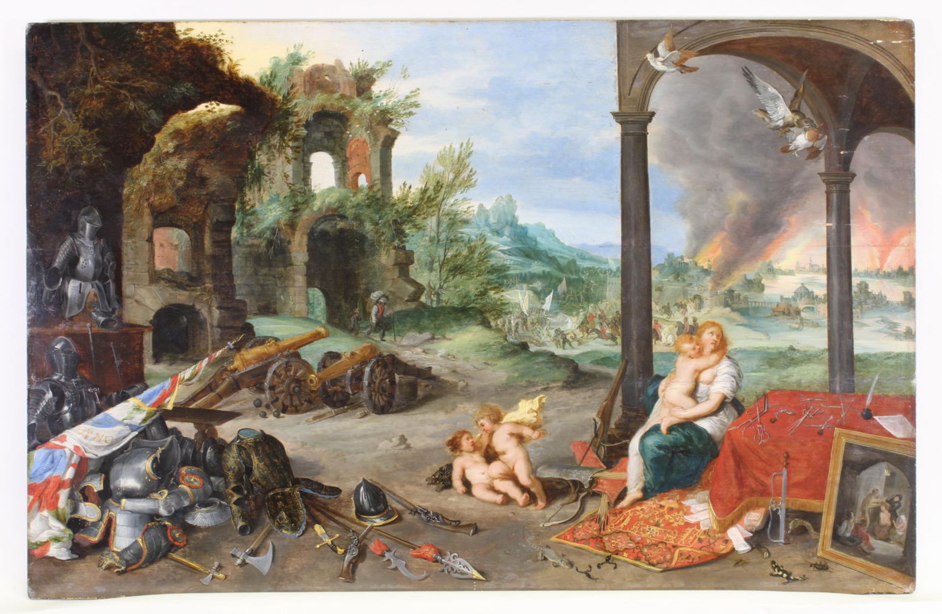 Brueghel, Jan d.J. (Antwerpen 1601-1678 ebenda) und Wouters, Frans (Lierre 1612 - 1659 Antwerpen), - Image 3 of 10