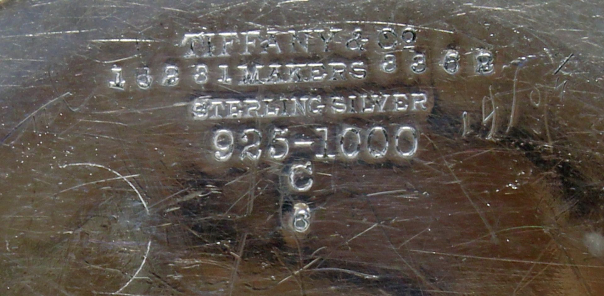 Teekanne, Silber 925, New York, um 1905, Tiffany & Co., Pattern-Nummer 16281, Order-Nummer 3362, ge - Image 2 of 2