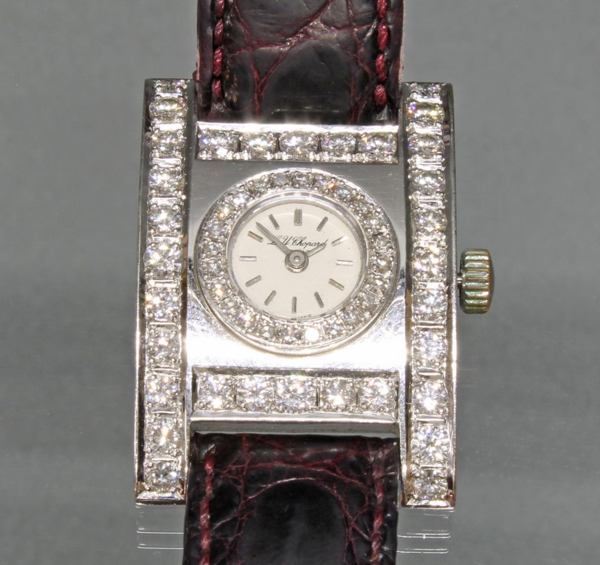 Damenarmbanduhr, Chopard, Marriage mit modernem Gehäuse, Entwurf Atelier Richarz, Bonn, WG 750, 24 - Image 2 of 3