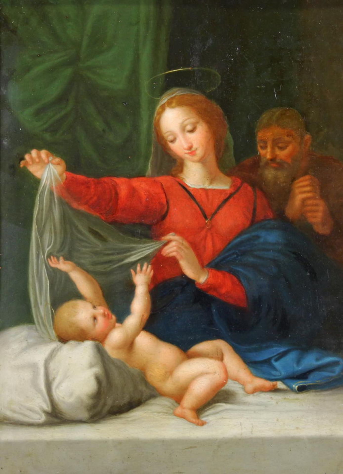 Raffael Sanzio da Urbino (1483 - 1520), nach, "Madonna von Loreto", Öl auf Kupfer, wohl 16./17. Jh