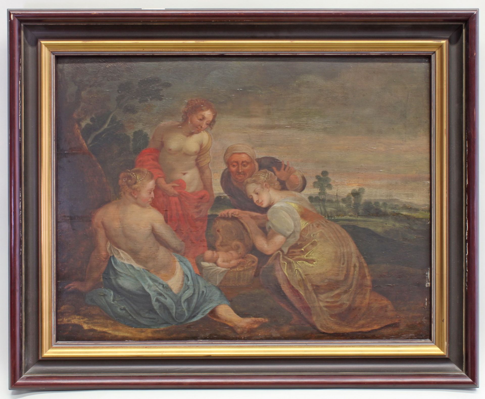 Rubens, Peter Paul (1577 Siegen - 1640 Antwerpen), nach, "Die Auffindung des Erichtonius", Öl auf - Image 2 of 3