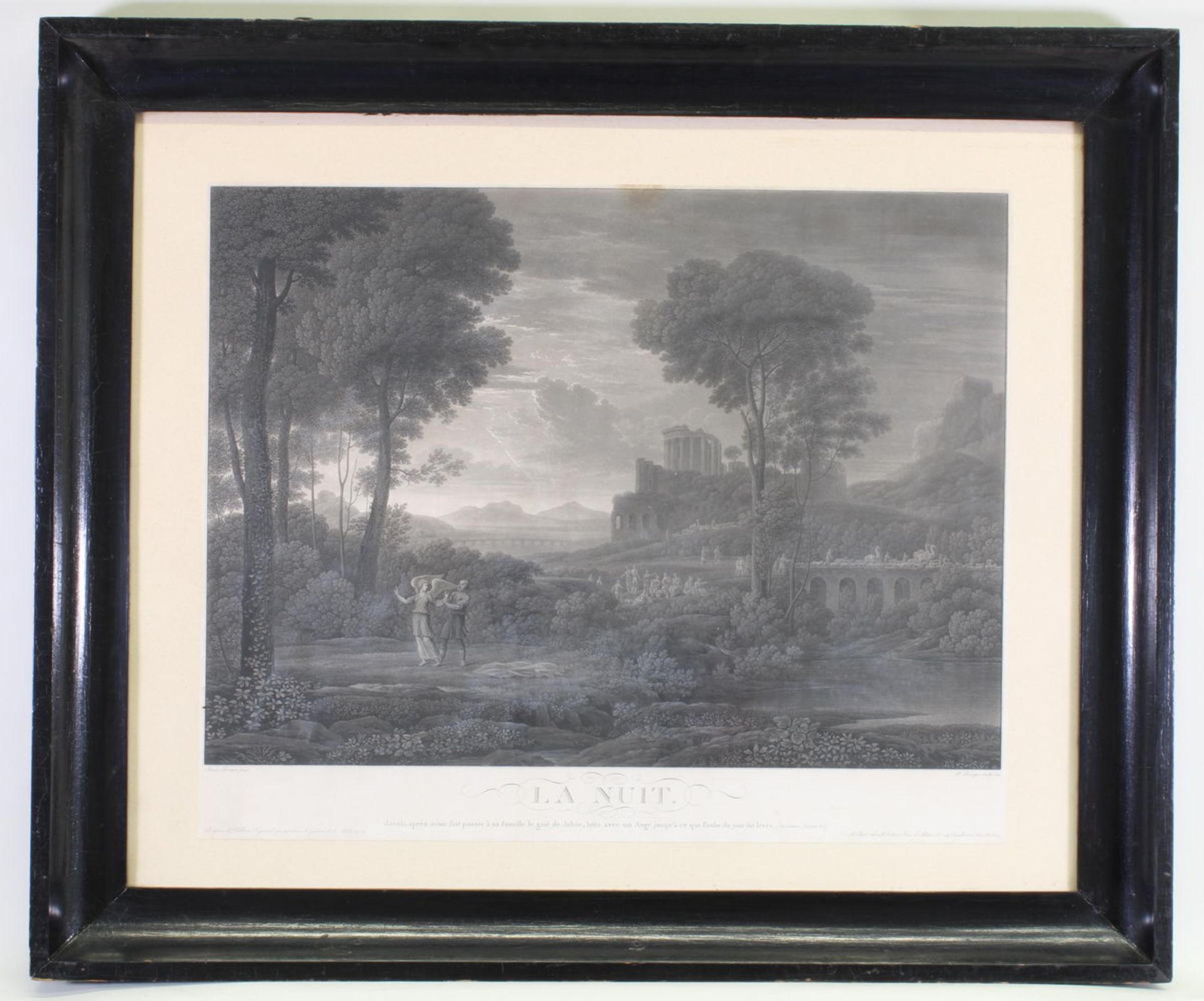 Piringer, Benedikt (1780 - 1826), 4 Radierungen, Tageszeitenfolge: "Le matin", "Le midi", "Le soir" - Image 2 of 4
