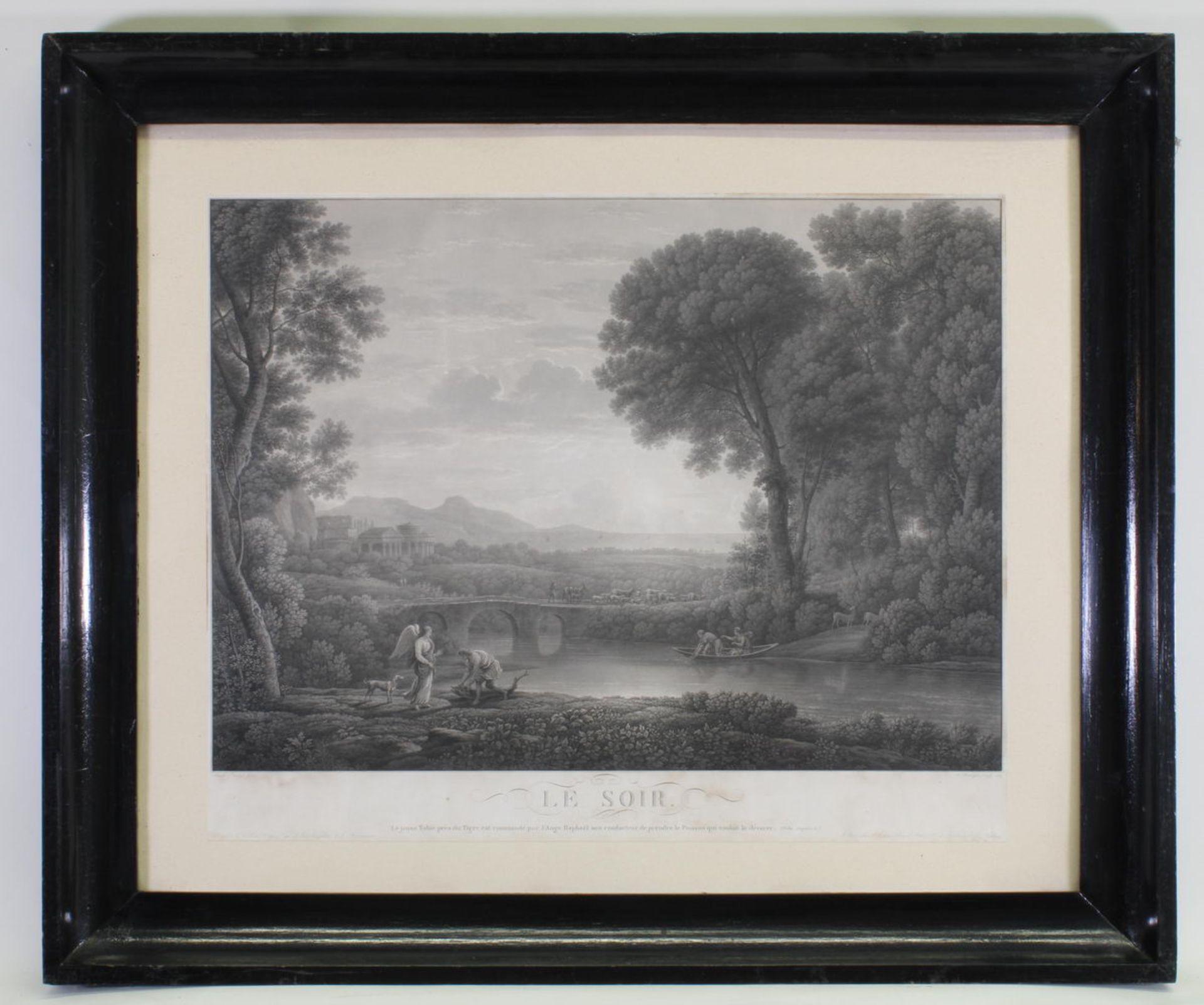 Piringer, Benedikt (1780 - 1826), 4 Radierungen, Tageszeitenfolge: "Le matin", "Le midi", "Le soir" - Image 4 of 4