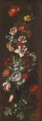 Niederländischer Stilllebenmaler (18. Jh.), Pendants, "Blumenstillleben", Öl auf Leinwand, doubli