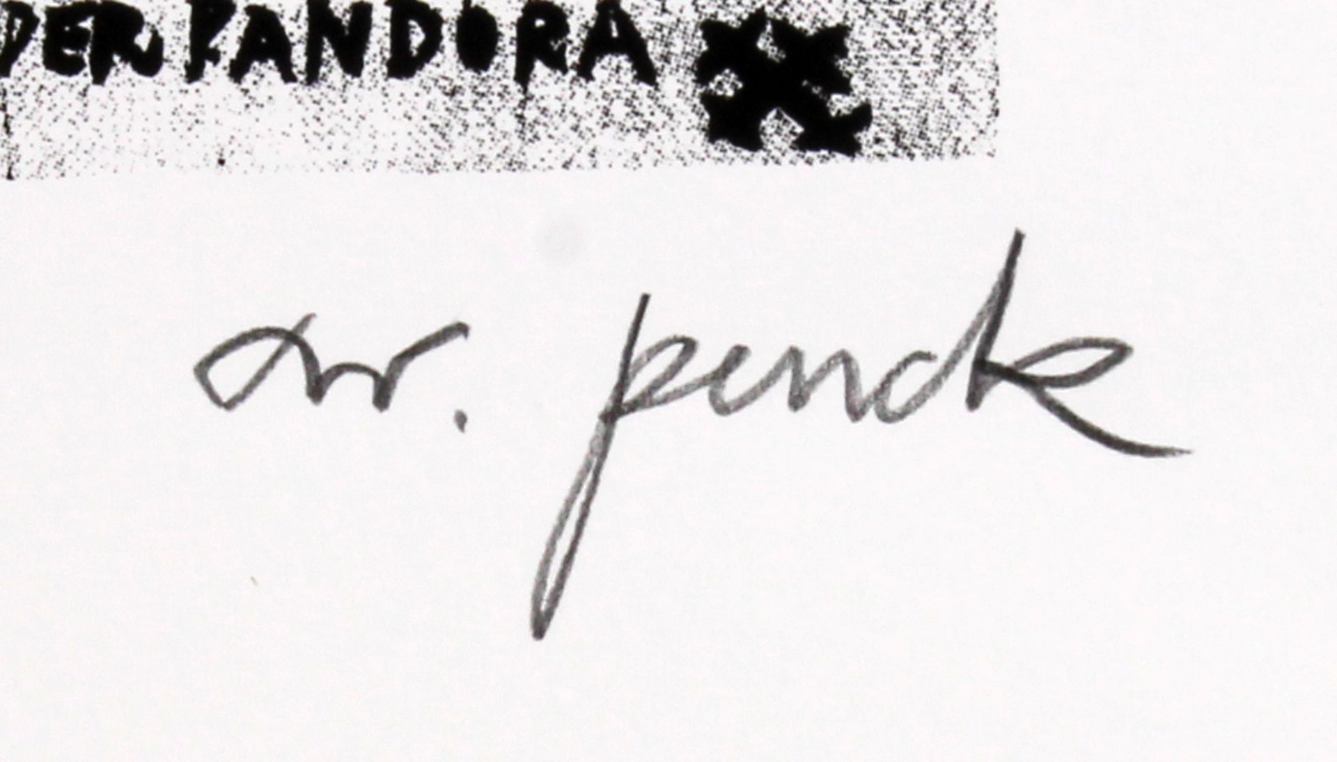 Penck, A.R. (1939 Dresden - 2017 Zürich, bedeutender zeitgenössischer Künstler und Vater der Neu - Image 2 of 2