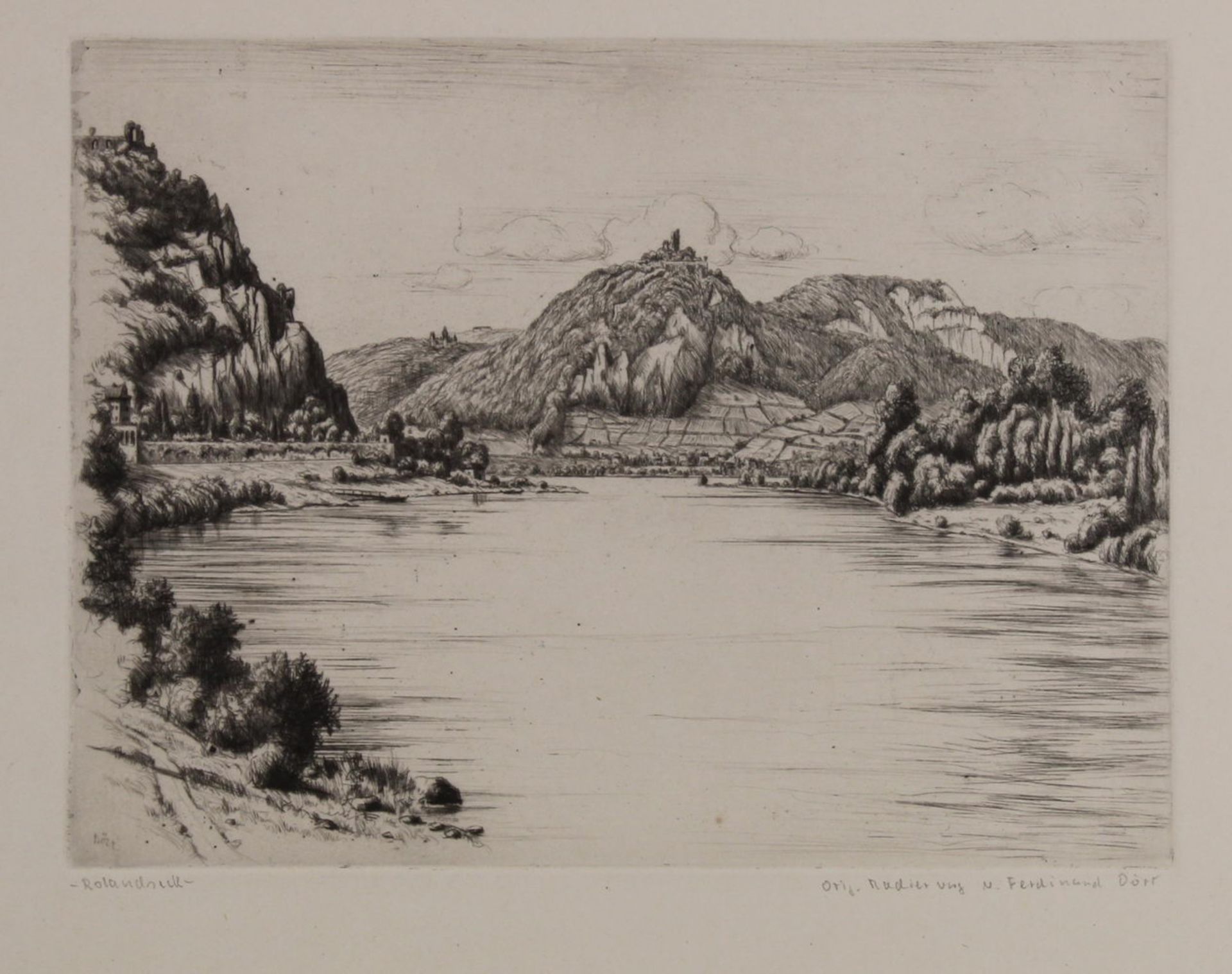 Konvolut 6 Radierungen und 1 Lithografie, "Bonn und Umgebung", unterschiedliche Künstler, verschie - Image 3 of 7